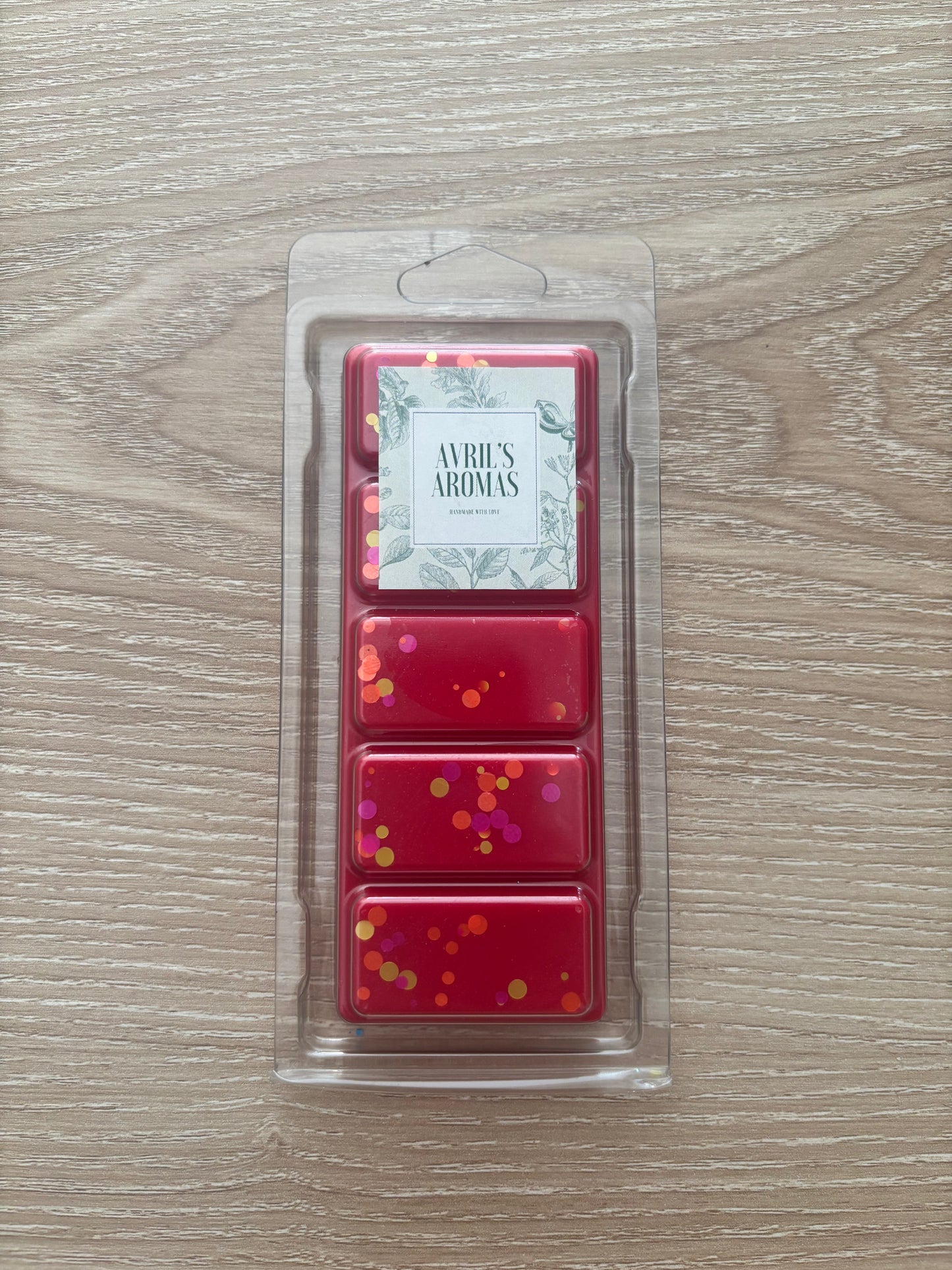 Sparkling Lychee, highly scented, wax melt, snap bar